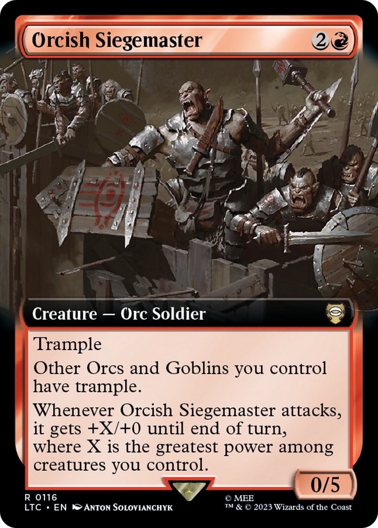 Orcish Siegemaster (Extended Art) [The Lord of the Rings: Tales of Middle-Earth Commander] | Impulse Games and Hobbies