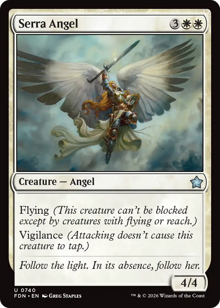 Serra Angel (0740) [Foundations] | Impulse Games and Hobbies
