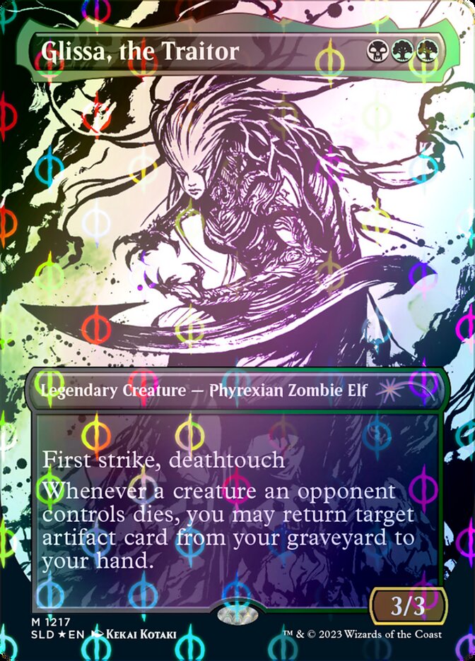 Glissa, the Traitor (Borderless Ichor Step-and-Compleat Foil) [Secret Lair Drop Series] | Impulse Games and Hobbies