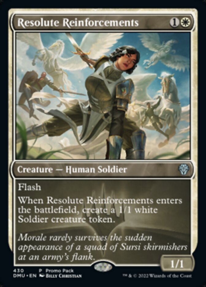 Resolute Reinforcements (Promo Pack) [Dominaria United Promos] | Impulse Games and Hobbies