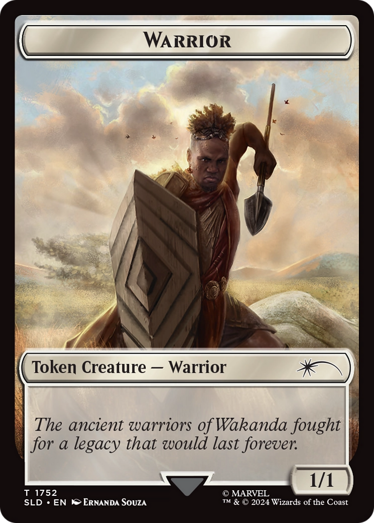 Warrior Token (Rainbow Foil) [Secret Lair Drop Series] | Impulse Games and Hobbies