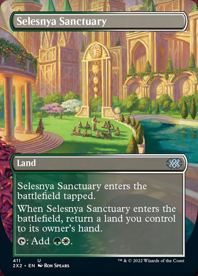 Selesnya Sanctuary (Borderless Alternate Art) [Double Masters 2022] | Impulse Games and Hobbies