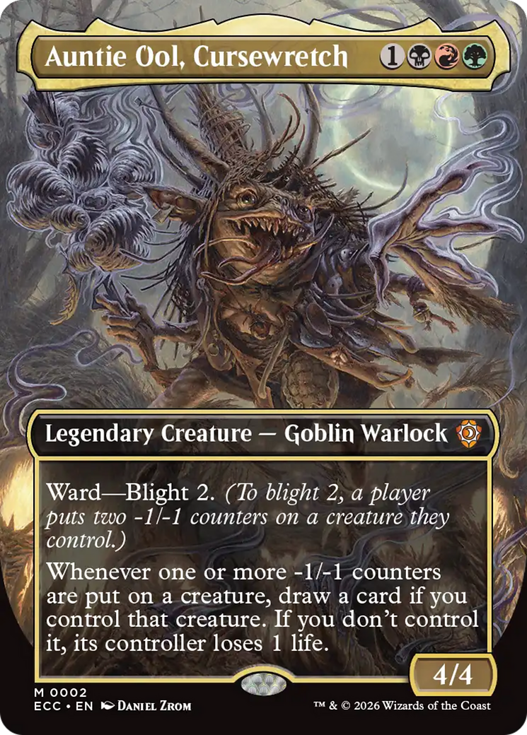 Auntie Ool, Cursewretch (Borderless) [Lorwyn Eclipsed Commander] | Impulse Games and Hobbies