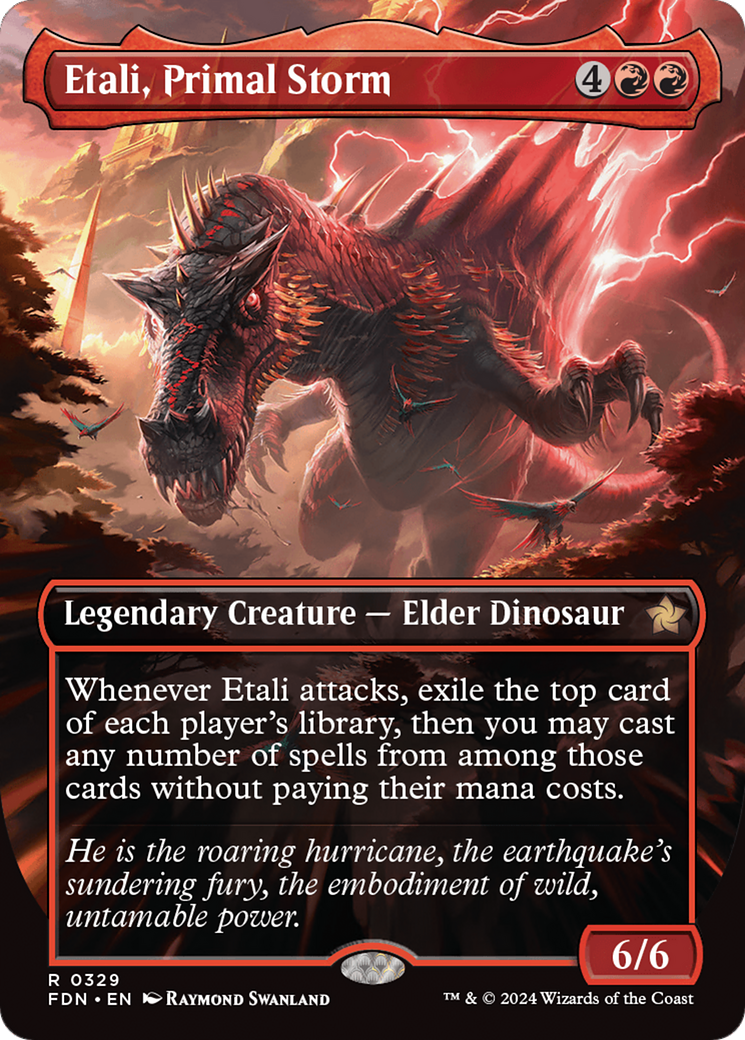 Etali, Primal Storm (Borderless) [Foundations] | Impulse Games and Hobbies