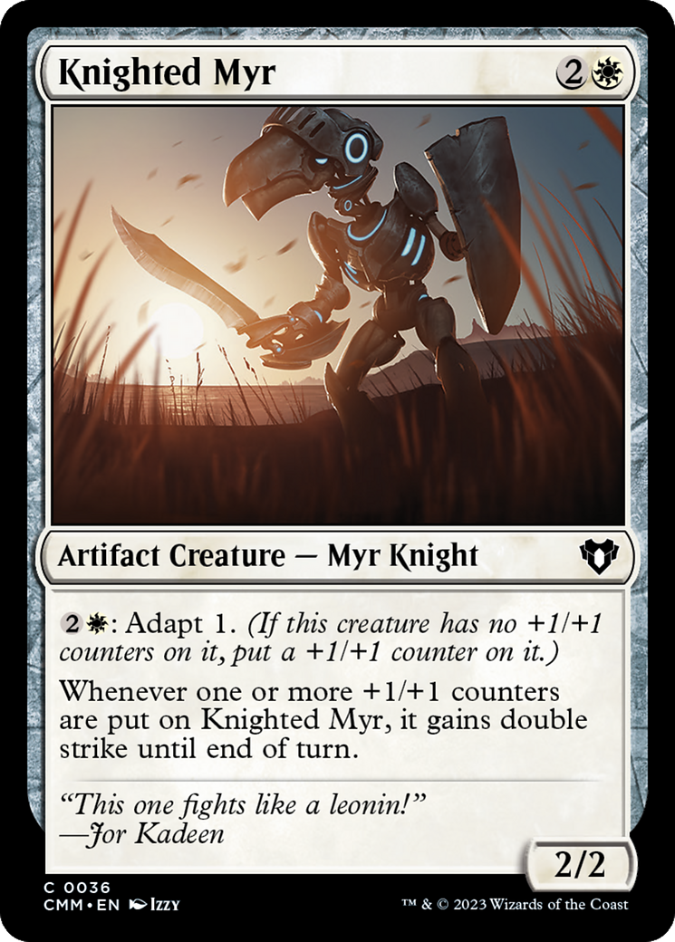 Knighted Myr [Commander Masters] | Impulse Games and Hobbies