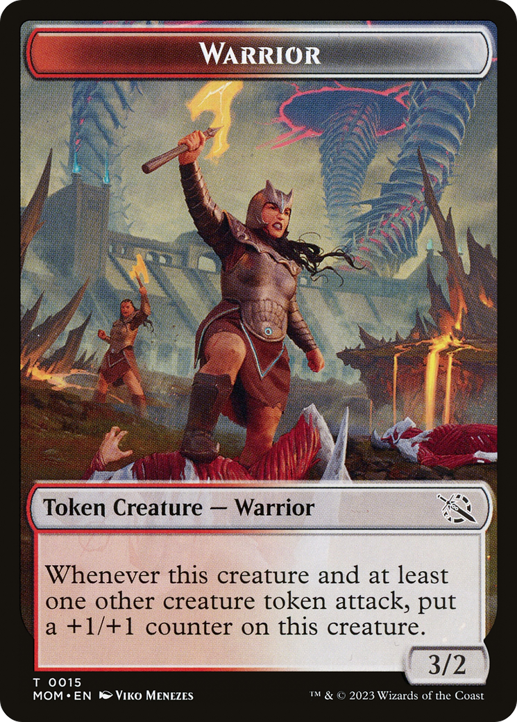 Warrior // Thopter Double-Sided Token [March of the Machine Tokens] | Impulse Games and Hobbies