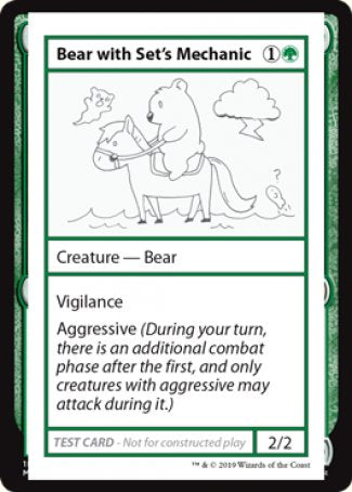 Bear with Set's Mechanic (2021 Edition) [Mystery Booster Playtest Cards] | Impulse Games and Hobbies
