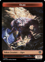 Treasure // Ogre Double-Sided Token [Commander Masters Tokens] | Impulse Games and Hobbies