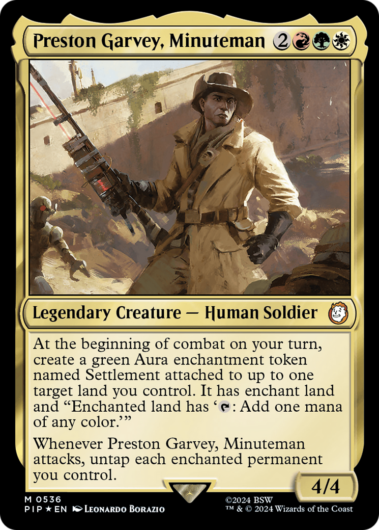 Preston Garvey, Minuteman (Surge Foil) [Fallout] | Impulse Games and Hobbies