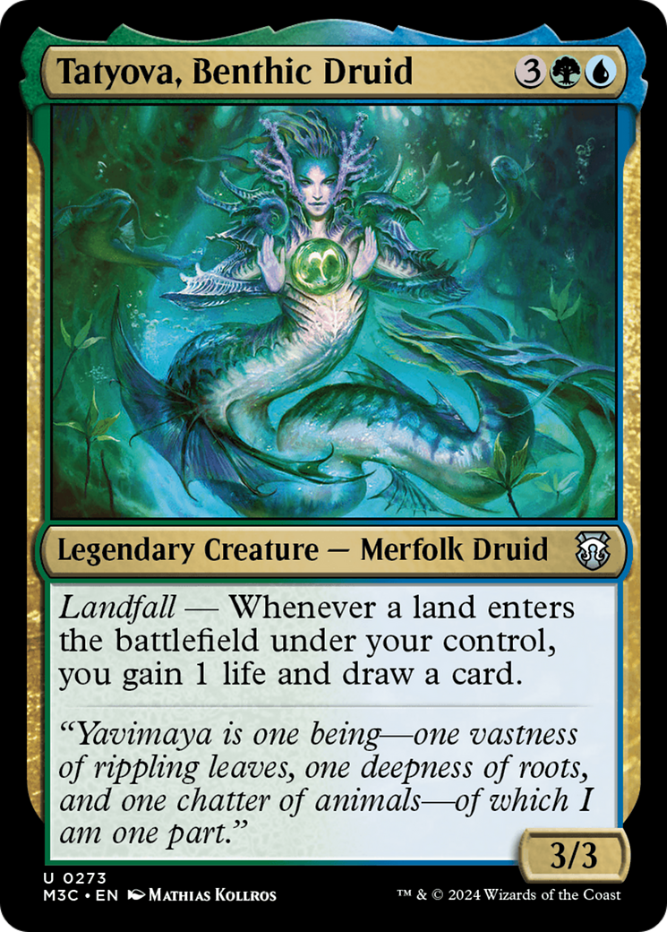 Tatyova, Benthic Druid (Ripple Foil) [Modern Horizons 3 Commander] | Impulse Games and Hobbies