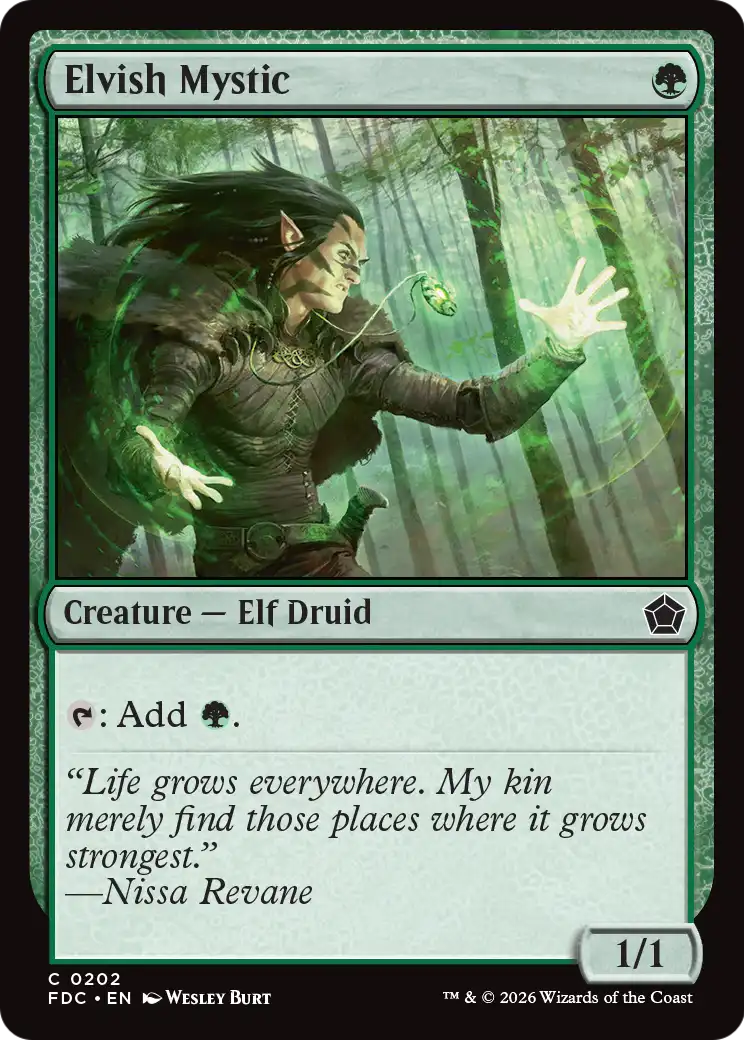 Elvish Mystic [Foundations Commander] | Impulse Games and Hobbies