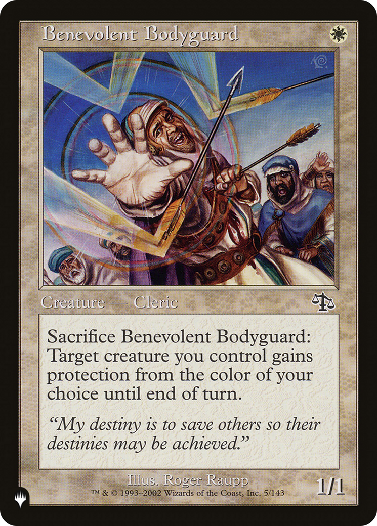 Benevolent Bodyguard [The List Reprints] | Impulse Games and Hobbies