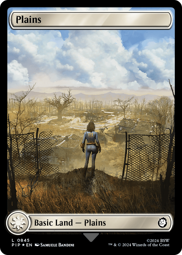 Plains (0845) (Surge Foil) [Fallout] | Impulse Games and Hobbies