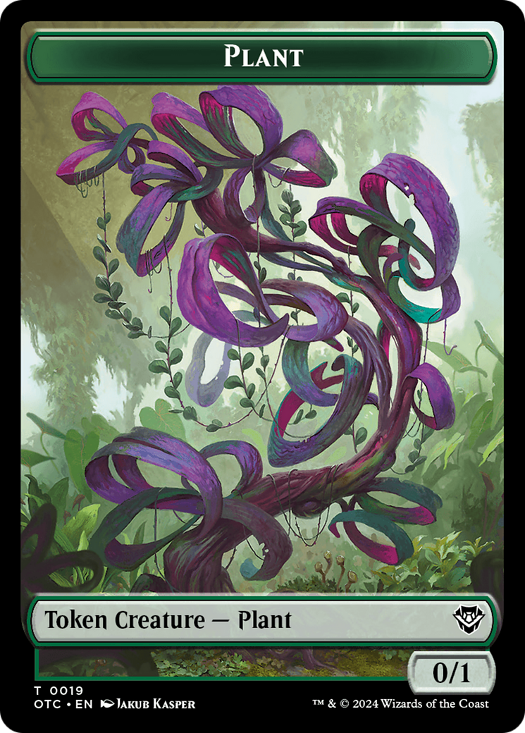 Plant Warrior // Plant Double-Sided Token [Outlaws of Thunder Junction Commander Tokens] | Impulse Games and Hobbies