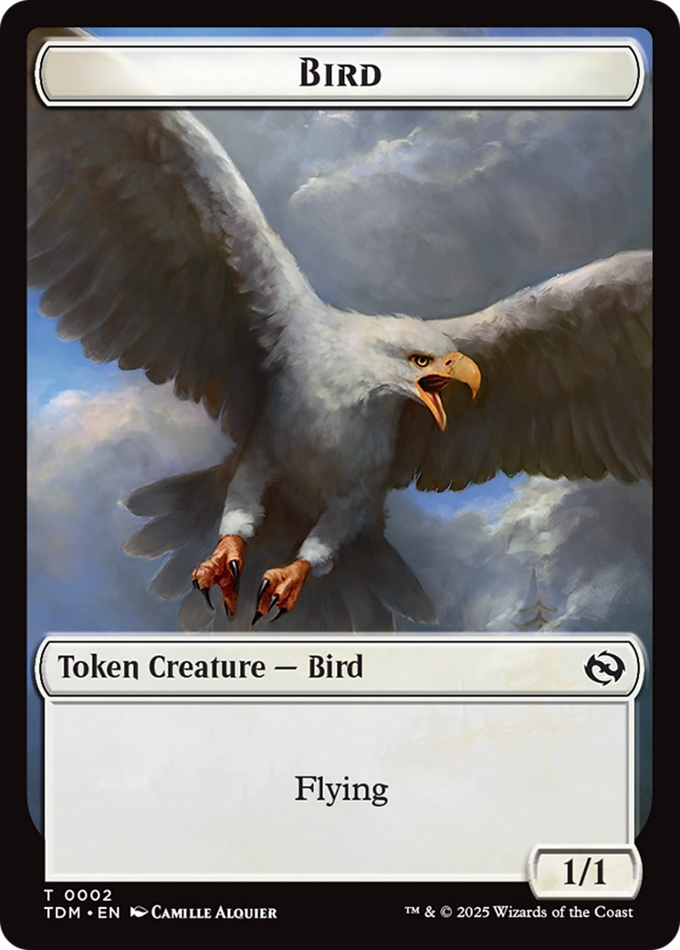 Inkling // Bird Double-Sided Token [Tarkir: Dragonstorm Commander Tokens] | Impulse Games and Hobbies