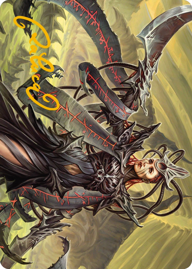 Testament Bearer Art Card (Gold-Stamped Signature) [Phyrexia: All Will Be One Art Series] | Impulse Games and Hobbies