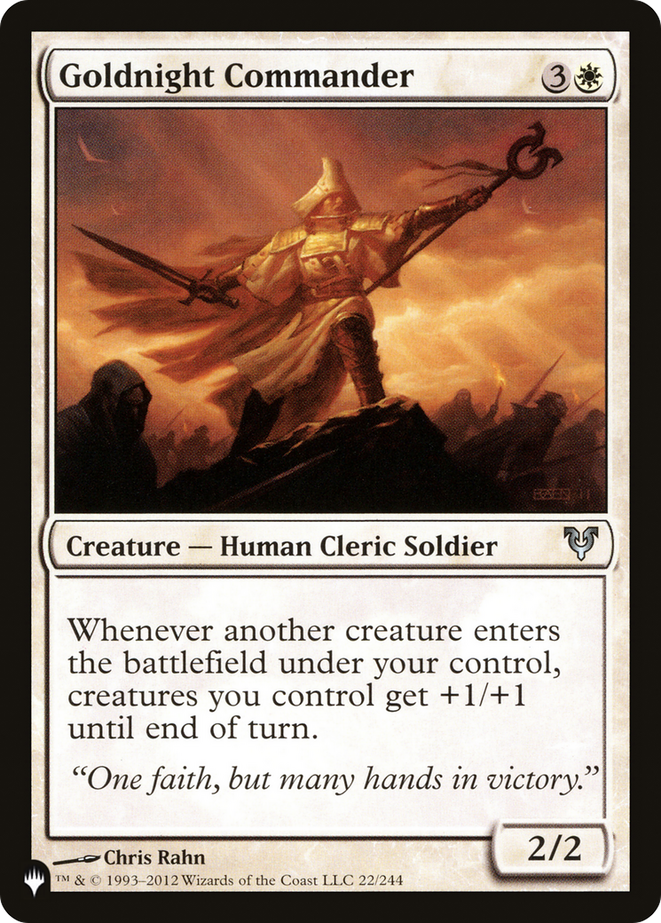 Goldnight Commander [The List] | Impulse Games and Hobbies