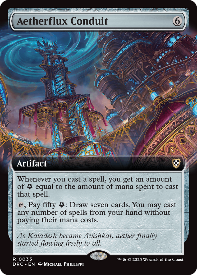 Aetherflux Conduit (Extended Art) [Aetherdrift Commander] | Impulse Games and Hobbies