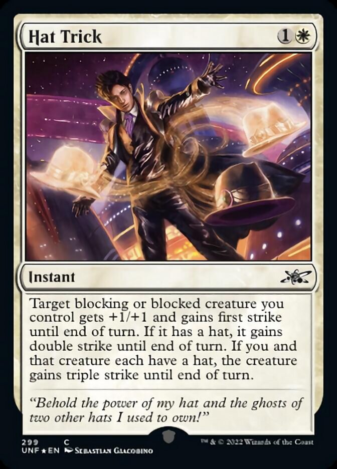 Hat Trick (Galaxy Foil) [Unfinity] | Impulse Games and Hobbies