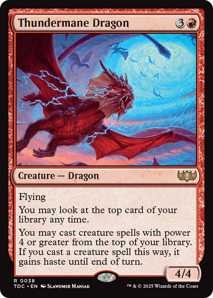 Thundermane Dragon [Tarkir: Dragonstorm Commander] | Impulse Games and Hobbies