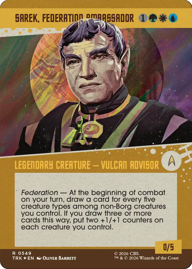 Sarek, Federation Ambassador (Showcase) (Surge Foil) [Star Trek] | Impulse Games and Hobbies