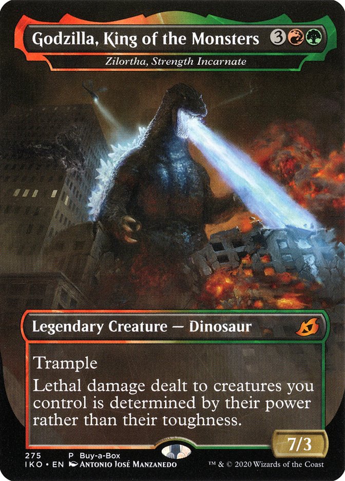 Zilortha, Strength Incarnate - Godzilla, King of the Monsters (Buy-A-Box) [Ikoria: Lair of Behemoths Promos] | Impulse Games and Hobbies
