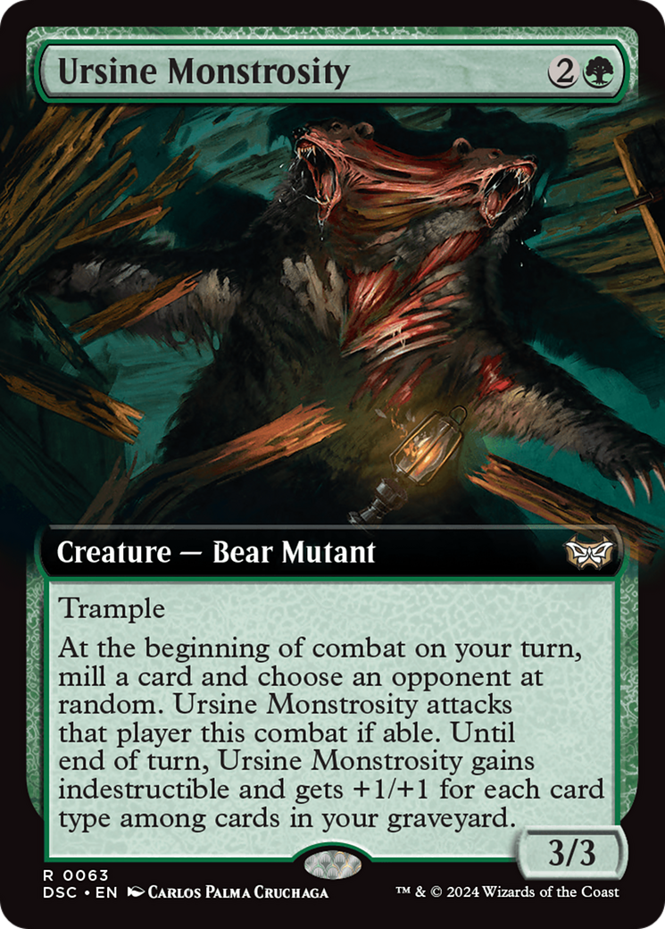 Ursine Monstrosity (Extended Art) [Duskmourn: House of Horror Commander] | Impulse Games and Hobbies