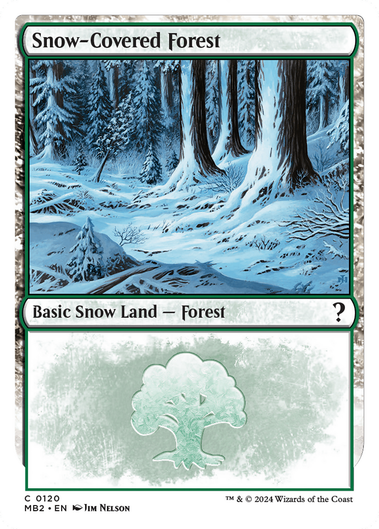 Snow-Covered Forest (White Border) [Mystery Booster 2] | Impulse Games and Hobbies