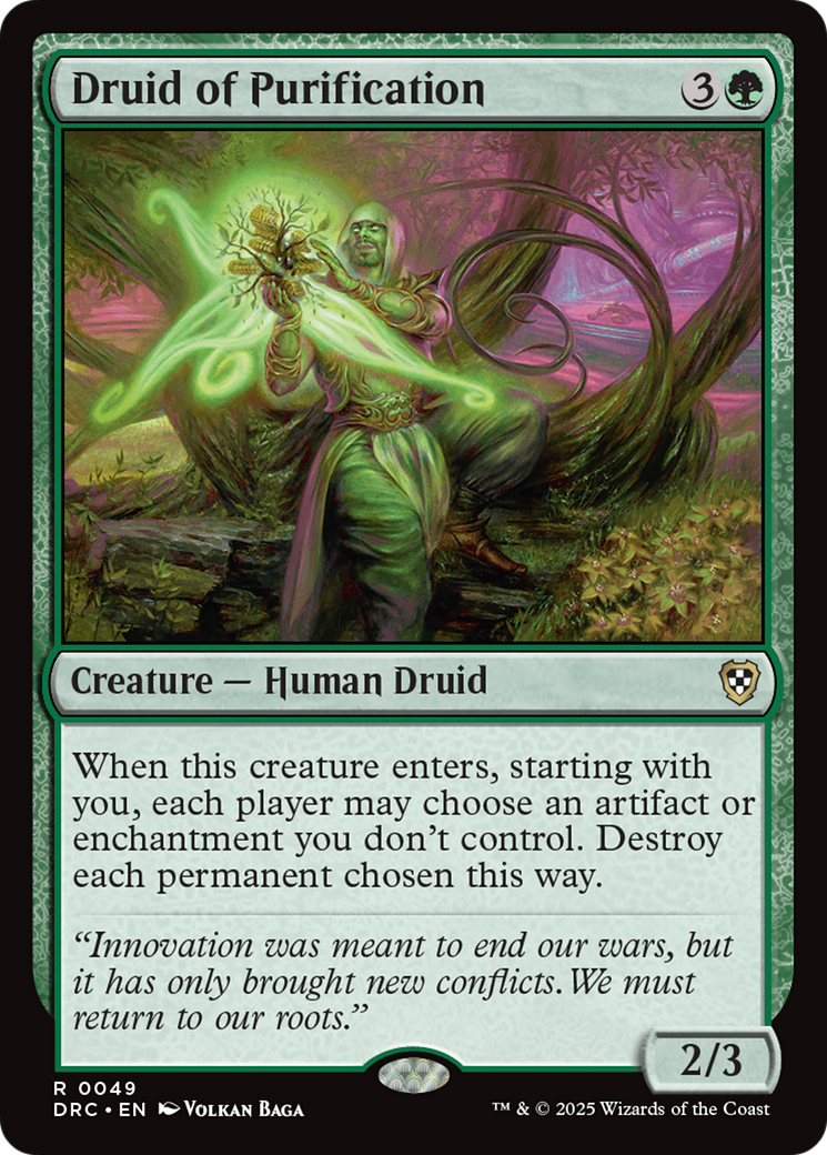 Druid of Purification [Aetherdrift Commander] | Impulse Games and Hobbies