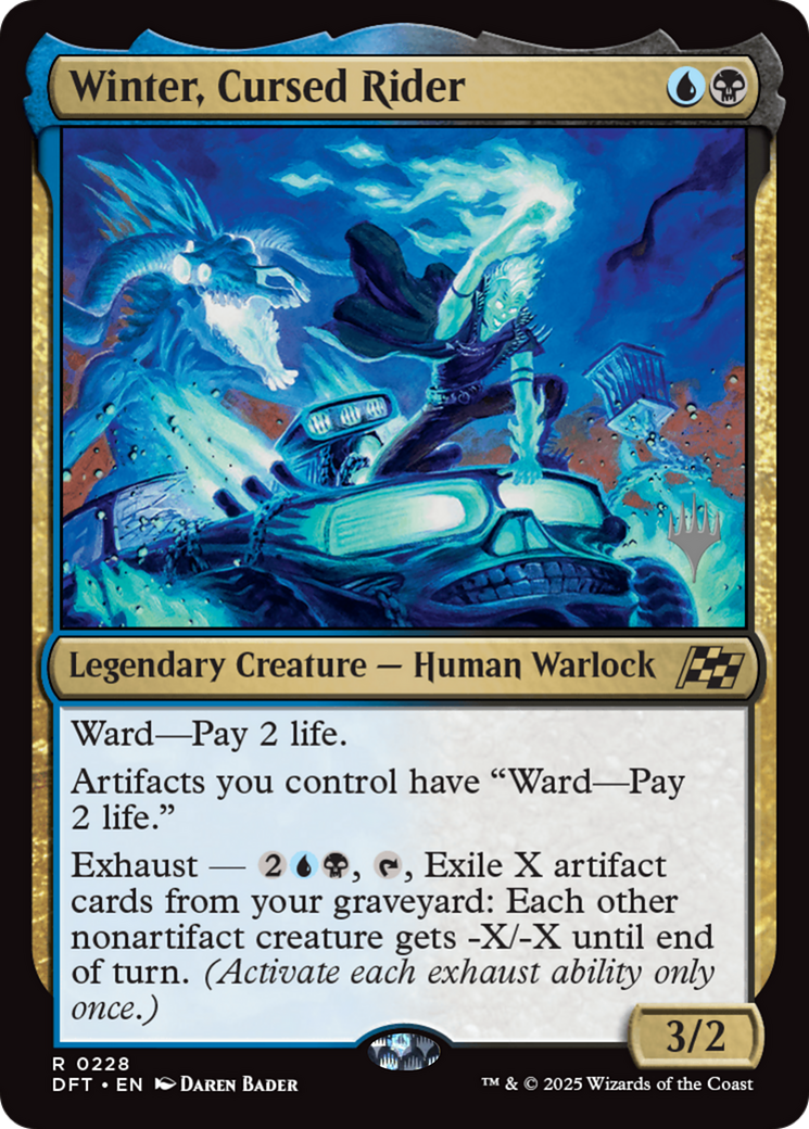 Winter, Cursed Rider (Promo Pack) [Aetherdrift Promos] | Impulse Games and Hobbies