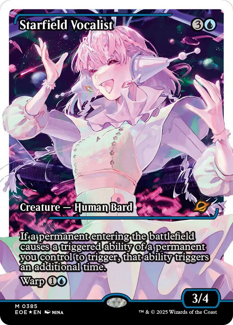 Starfield Vocalist (Showcase) (Fracture Foil) [Edge of Eternities] | Impulse Games and Hobbies