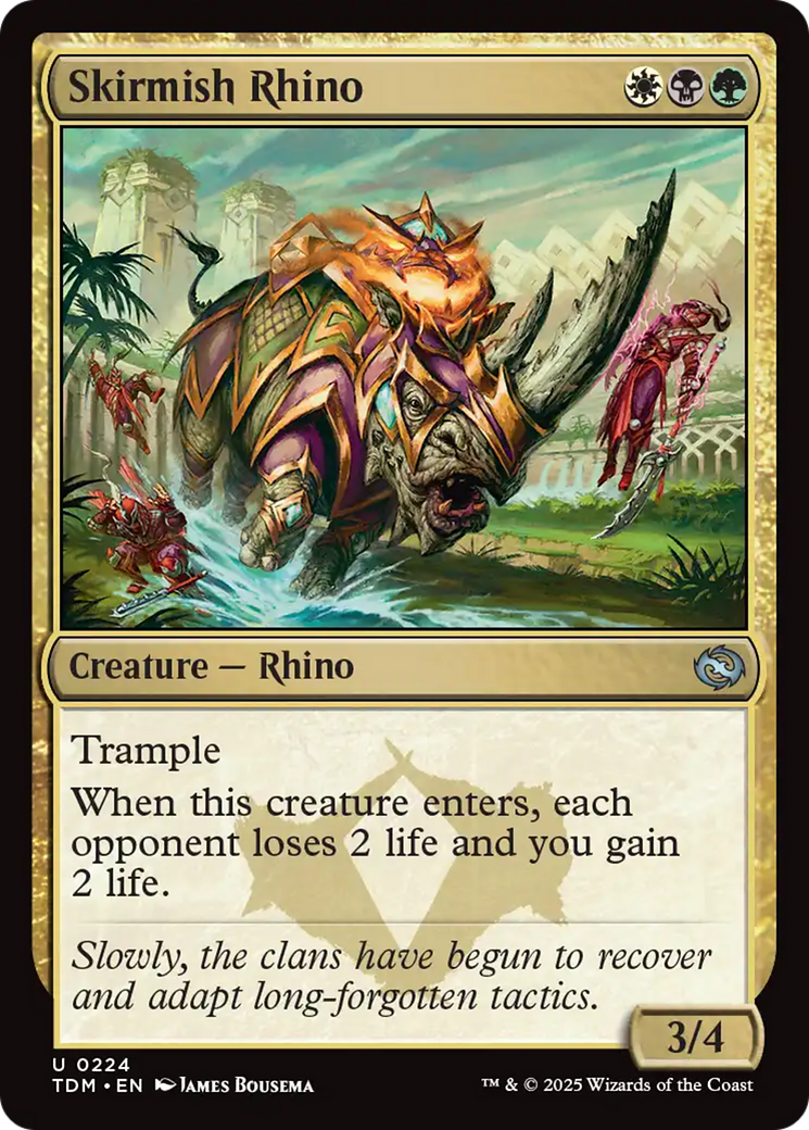 Skirmish Rhino (224) [Tarkir: Dragonstorm] | Impulse Games and Hobbies