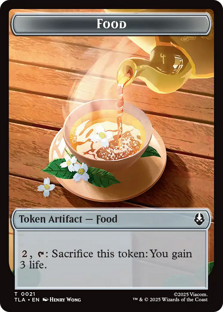 Clue (0018) // Food (0021) Double-Sided Tokens [Avatar: The Last Airbender Tokens] | Impulse Games and Hobbies