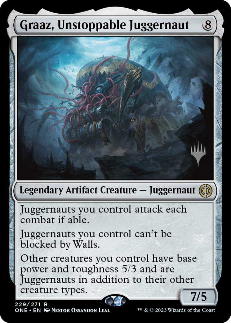 Graaz, Unstoppable Juggernaut (Promo Pack) [Phyrexia: All Will Be One Promos] | Impulse Games and Hobbies