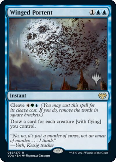 Winged Portent (Promo Pack) [Innistrad: Crimson Vow Promos] | Impulse Games and Hobbies