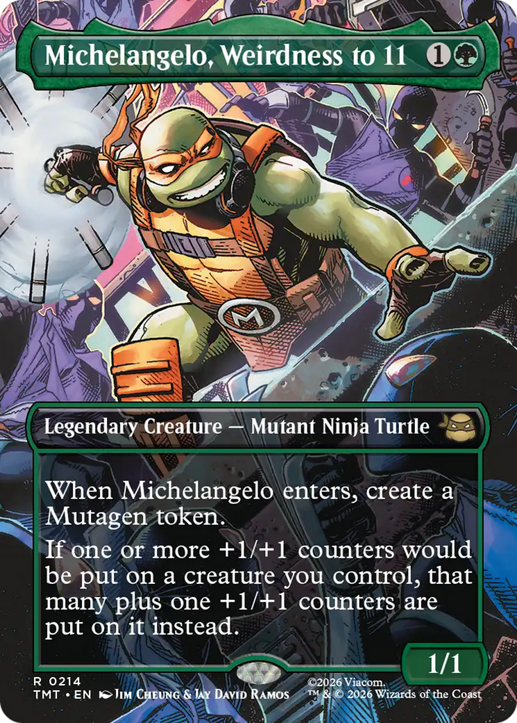 Michelangelo, Weirdness to 11 (Borderless) [Teenage Mutant Ninja Turtles] | Impulse Games and Hobbies