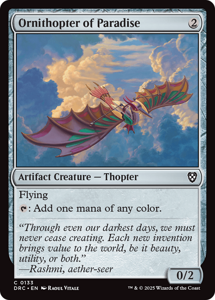 Ornithopter of Paradise [Aetherdrift Commander] | Impulse Games and Hobbies