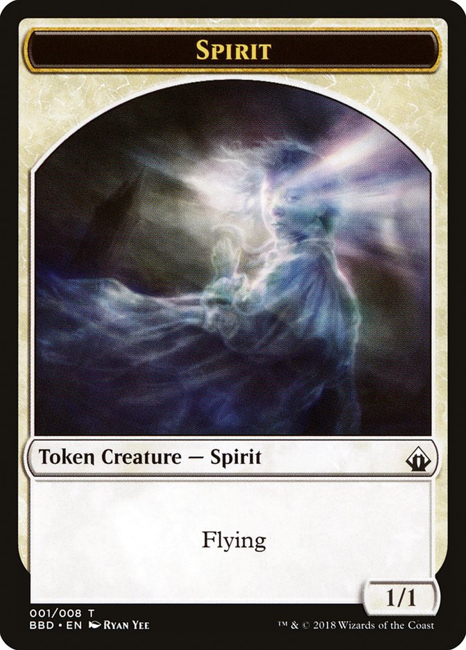 Spirit Token [Battlebond Tokens] | Impulse Games and Hobbies