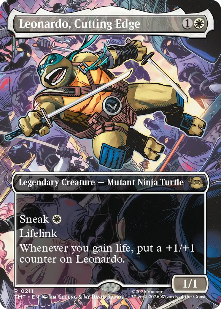 Leonardo, Cutting Edge (Borderless) [Teenage Mutant Ninja Turtles] | Impulse Games and Hobbies