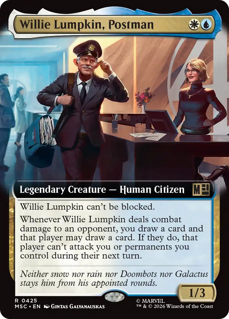 Willie Lumpkin, Postman (Extended Art) [Marvel Super Heroes Commander] | Impulse Games and Hobbies