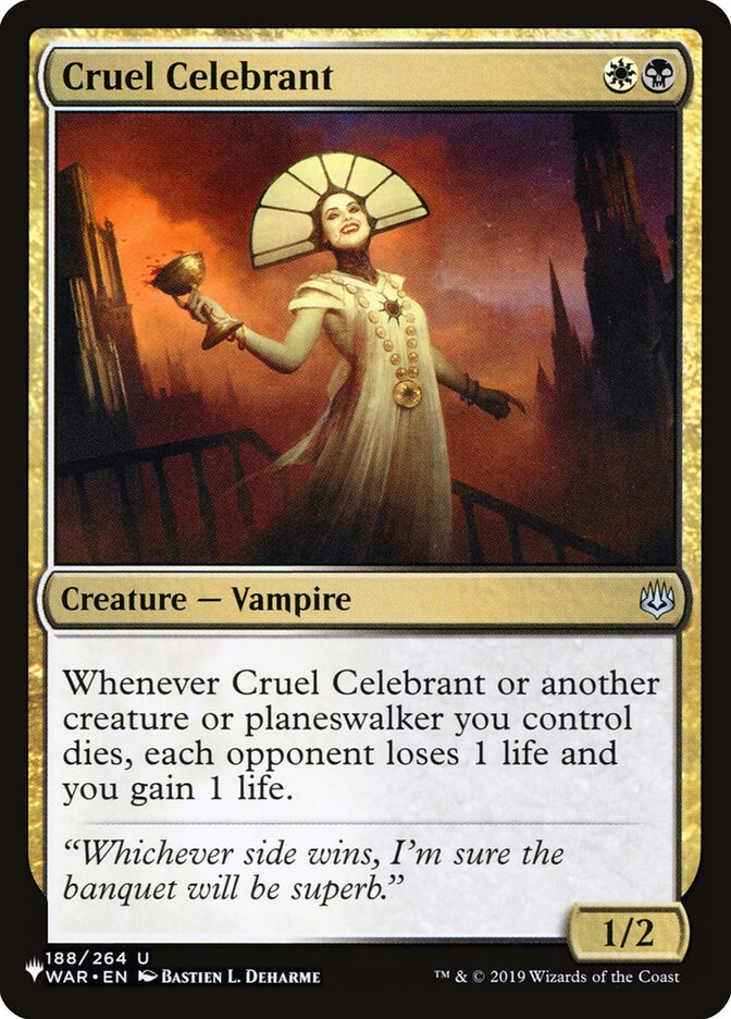 Cruel Celebrant [The List] | Impulse Games and Hobbies