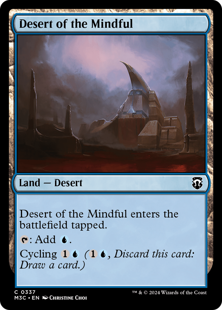 Desert of the Mindful (Ripple Foil) [Modern Horizons 3 Commander] | Impulse Games and Hobbies