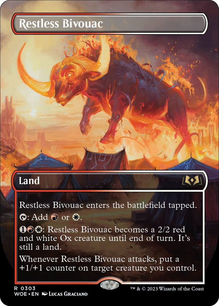 Restless Bivouac (Borderless Alternate Art) [Wilds of Eldraine] | Impulse Games and Hobbies