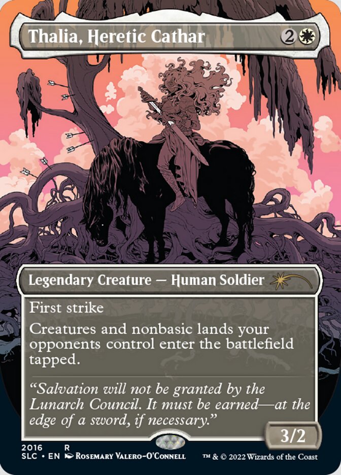 Thalia, Heretic Cathar (Borderless) [Secret Lair Countdown Kit] | Impulse Games and Hobbies