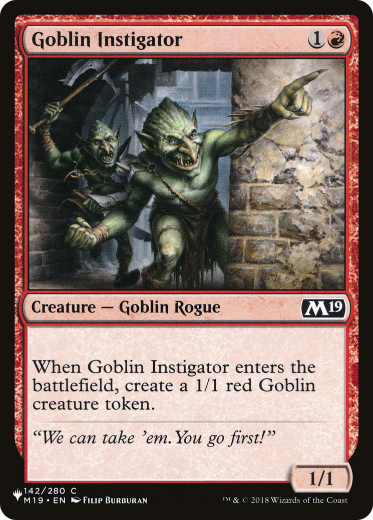 Goblin Instigator [The List Reprints] | Impulse Games and Hobbies