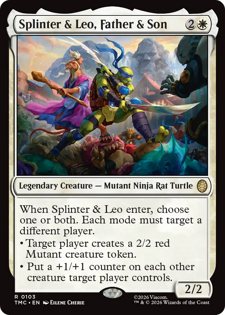 Splinter & Leo, Father & Son [Teenage Mutant Ninja Turtles Commander] | Impulse Games and Hobbies