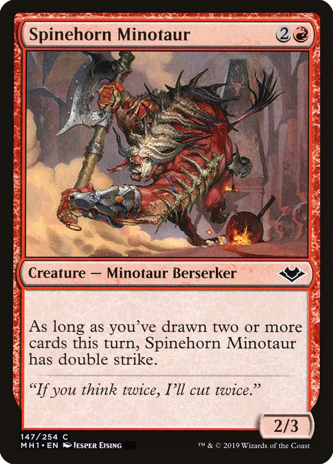 Spinehorn Minotaur [Modern Horizons] | Impulse Games and Hobbies