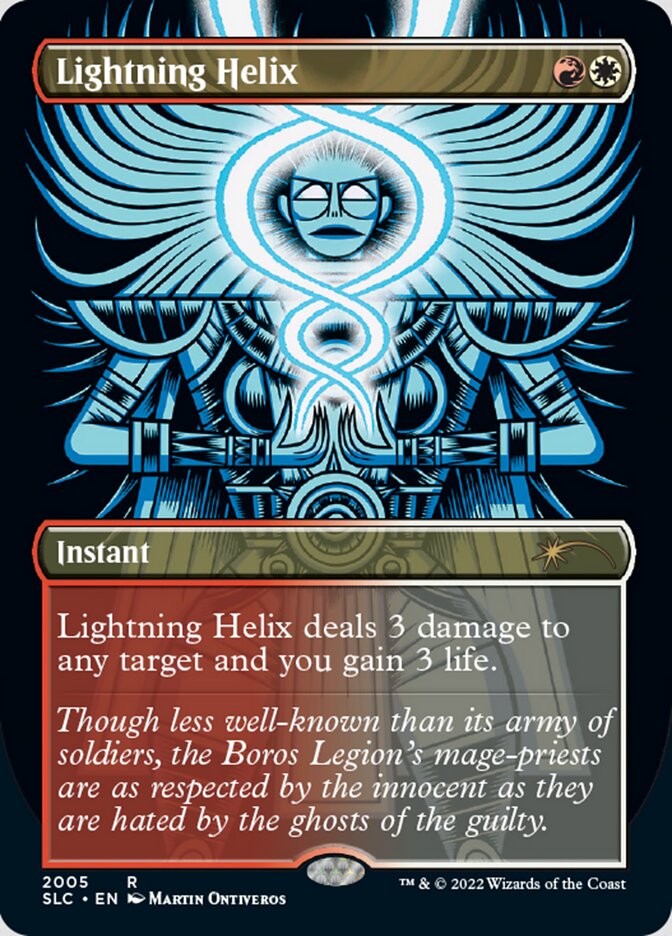Lightning Helix (Borderless) [Secret Lair Countdown Kit] | Impulse Games and Hobbies