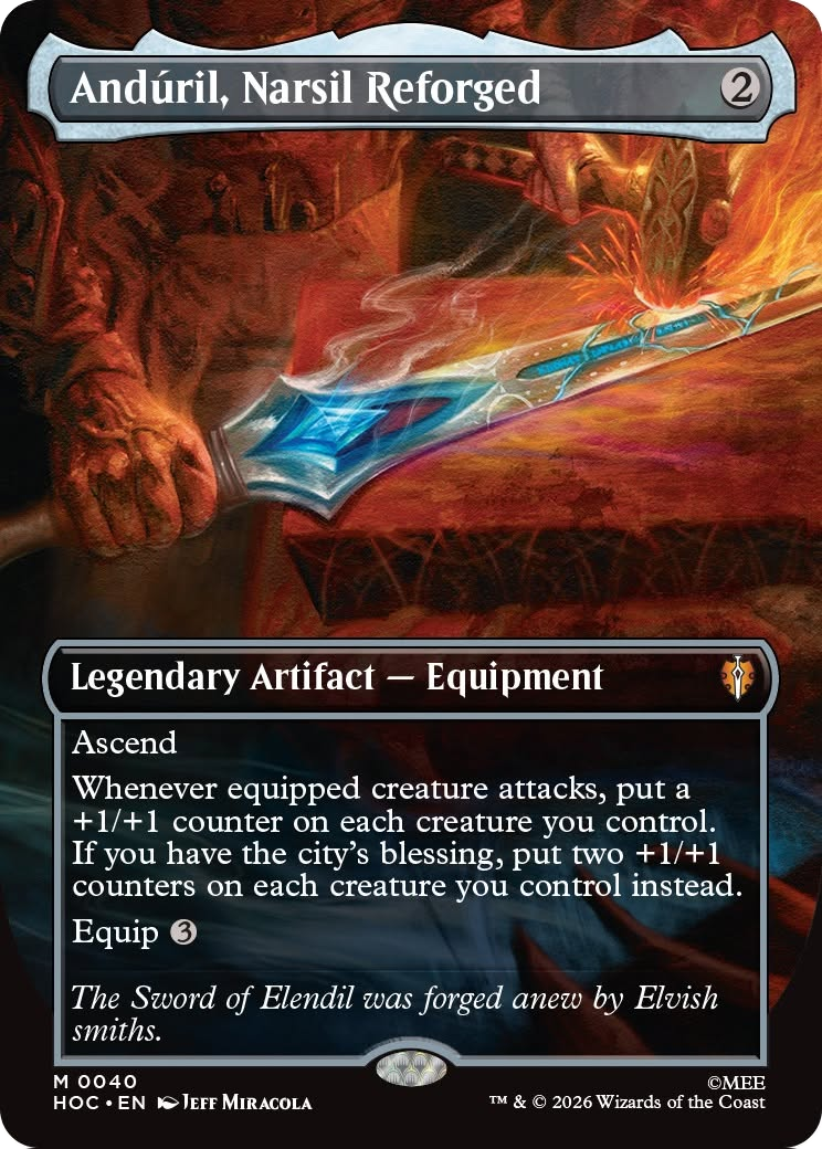 Anduril, Narsil Reforged (Borderless) [The Hobbit: Eternal-Legal] | Impulse Games and Hobbies