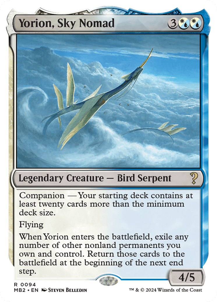 Yorion, Sky Nomad (White Border) [Mystery Booster 2] | Impulse Games and Hobbies